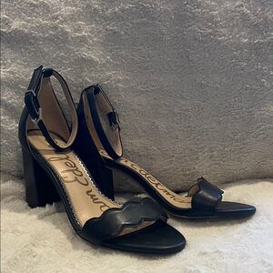 Sam Edelman Black Ankle Strap Heels